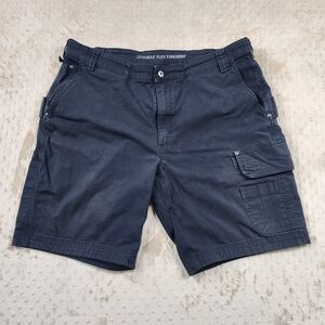 Duluth Trading Co Flex Firehose Mens Black Cargo Shorts Stretch Size 42